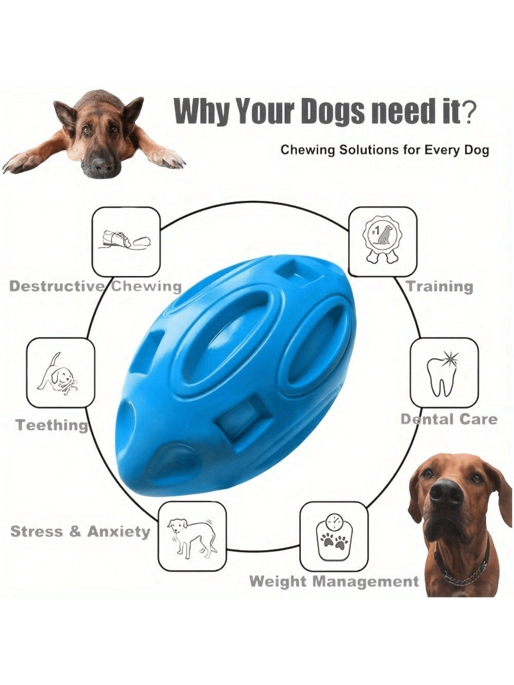 1PC Indestructible Squeaky Rug - Indestructible Dog Chew Toy recension och pris