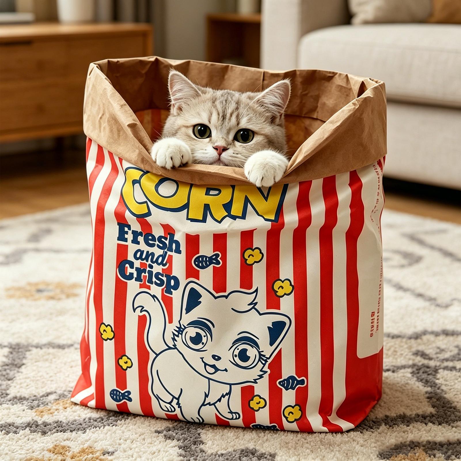 Crinkle Cat Bag Foldable Inter - Dog Puzzle Feeder Toy recension och pris