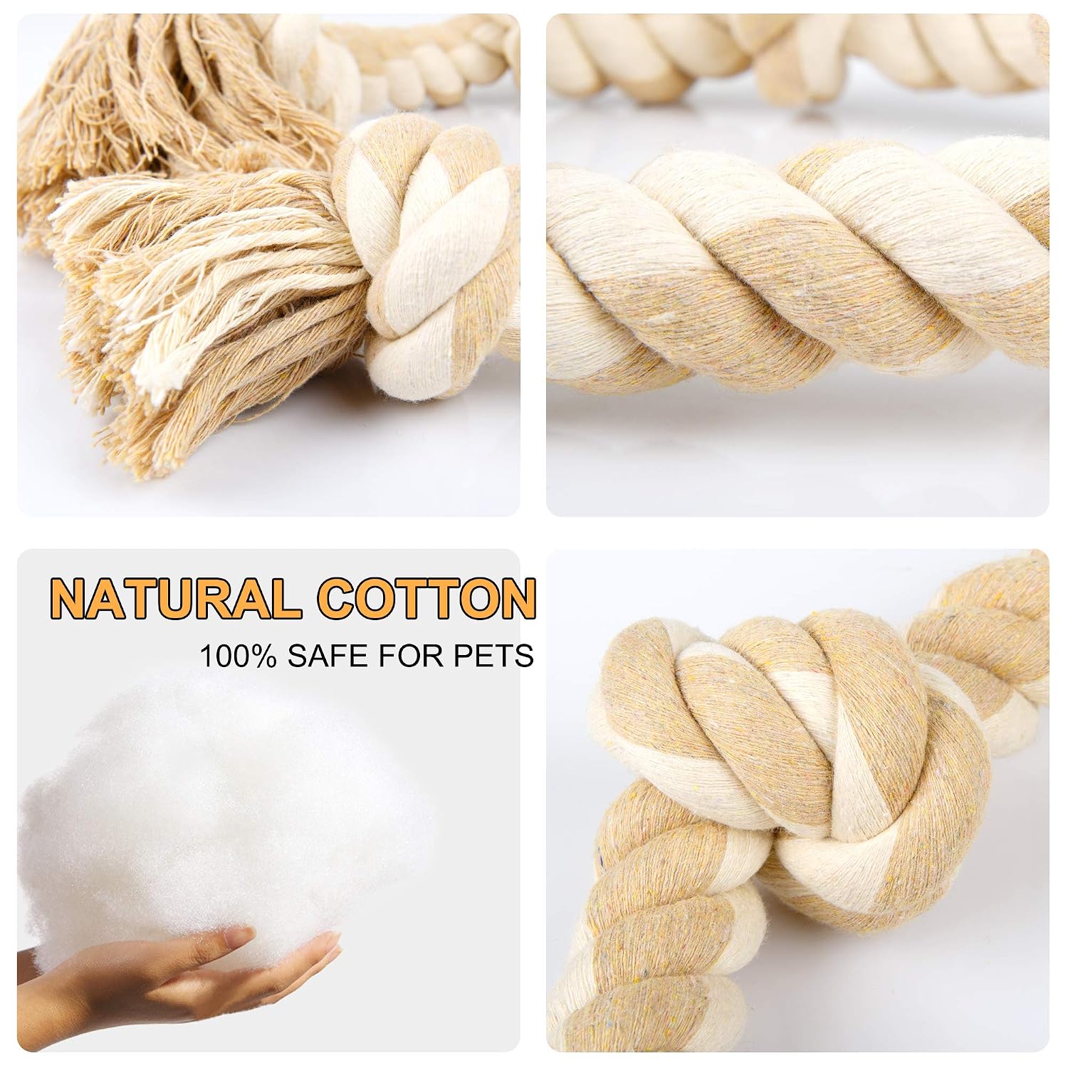 Durable Rope Chew Toys for Agg - Dog Rope Toy Aggressive Chewers recension och pris
