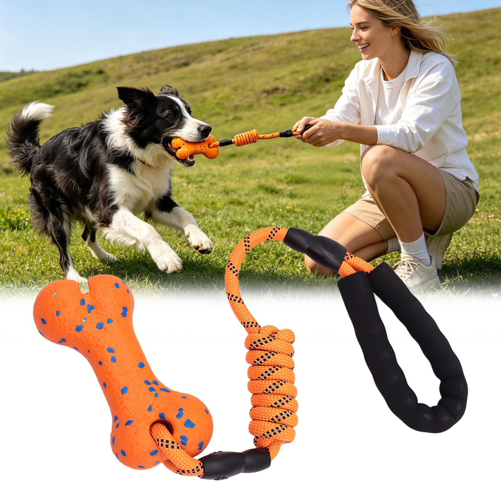 Rope Toy Teething Bone Pet Sup - Dog Rope Toy Aggressive Chewers recension och pris