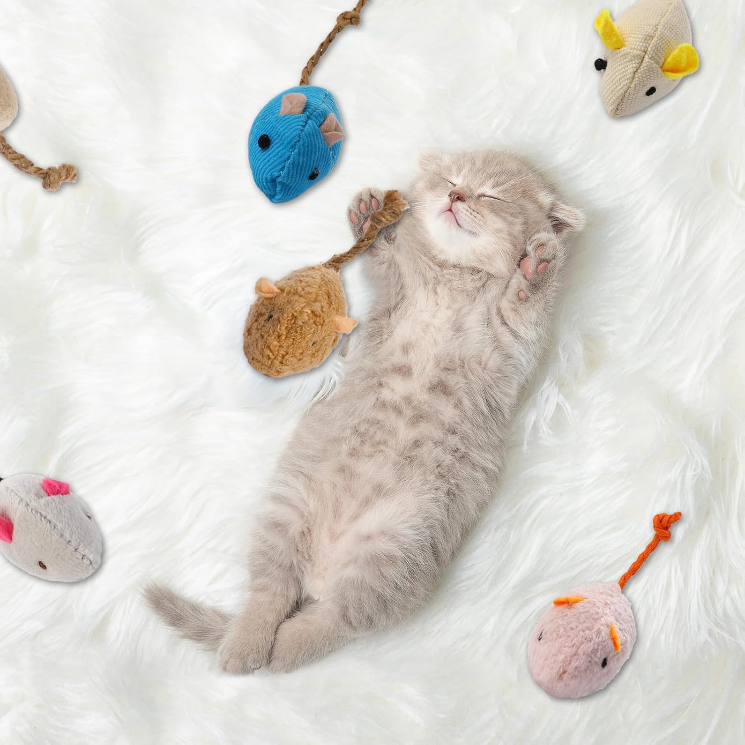 8 Randomly packed interactive  - Catnip Interactive Plush Mouse recension och pris