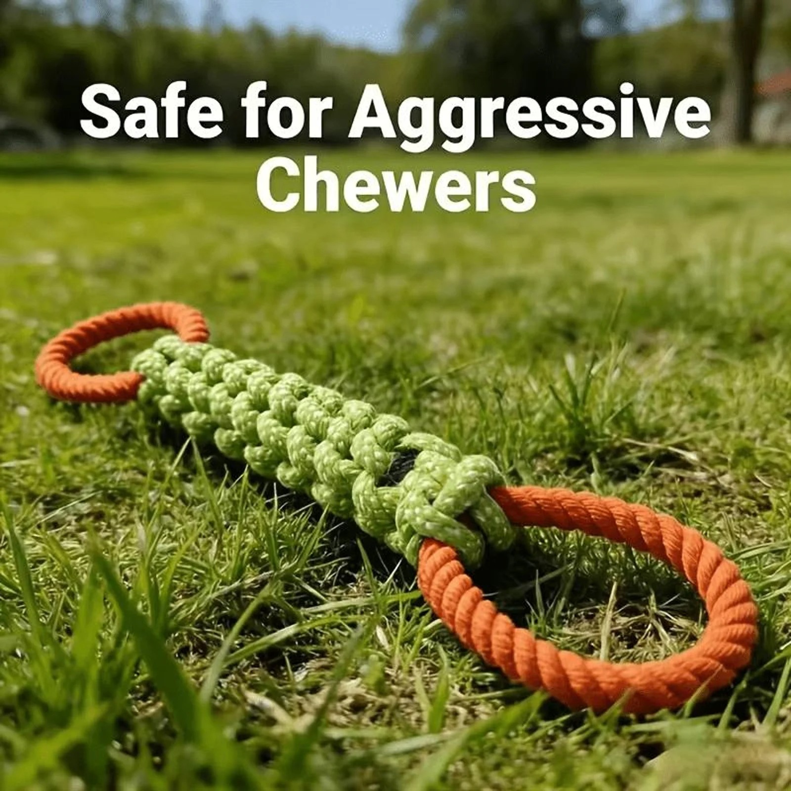 Durable Dog Rope Knot Toy, Dog - Indestructible Dog Chew Toy recension och pris