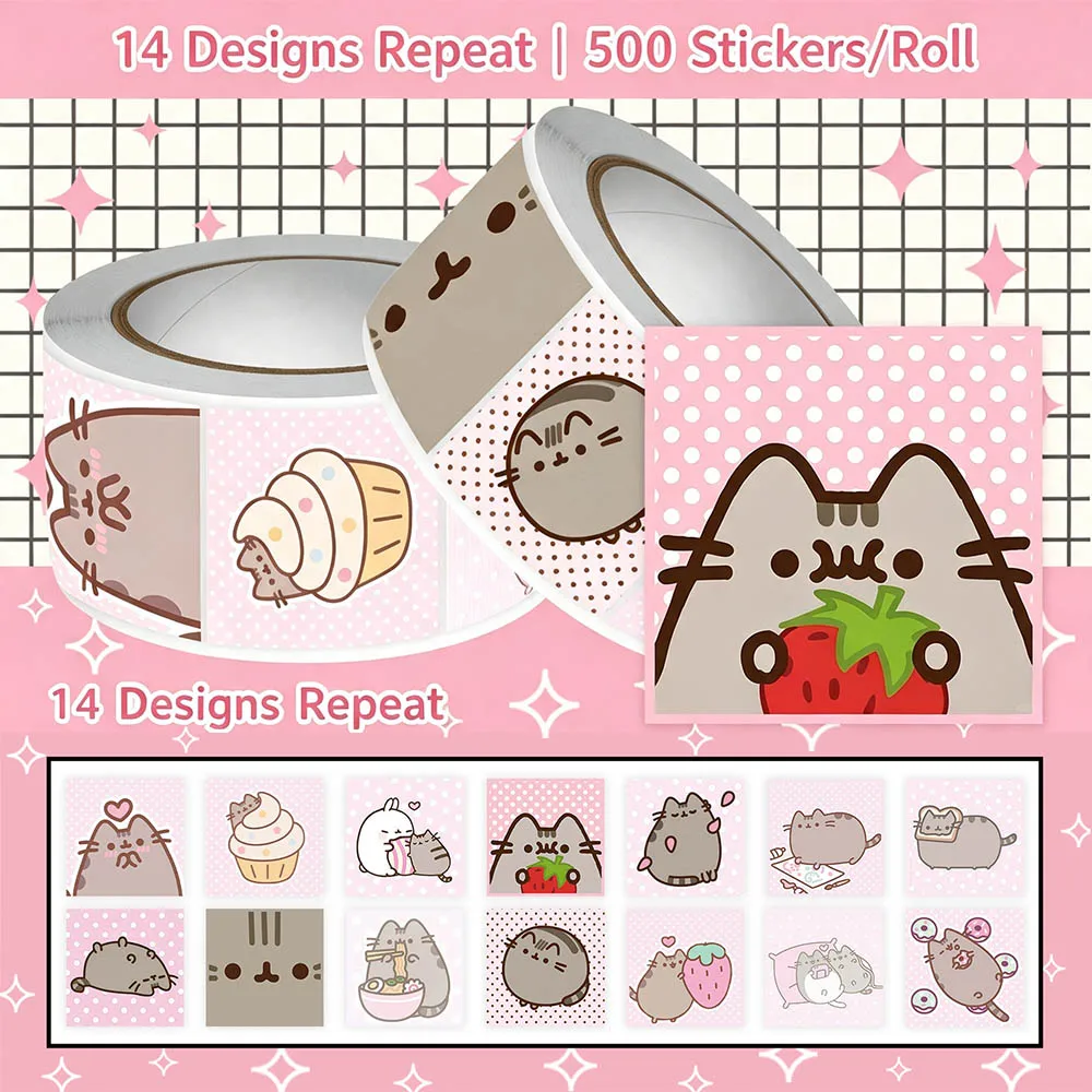Hou 500pcs Pusheen Cartoon Cat - Cat Toys recension och pris