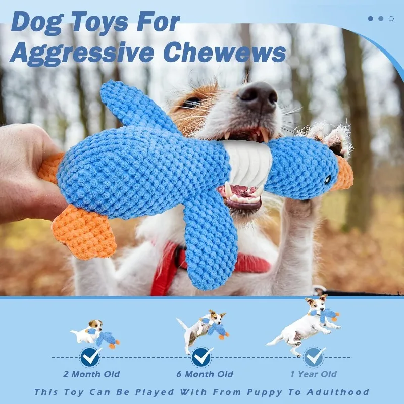Funny Duck Cute Dog Plush Toys - Indestructible Dog Chew Toy recension och pris