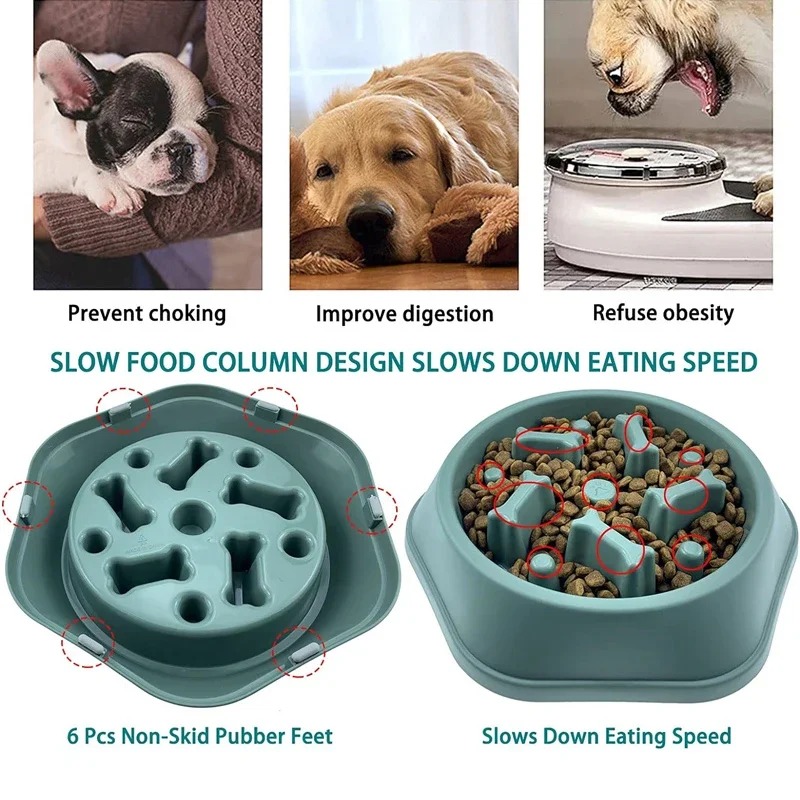 1Pc Slow Feeder Dog Bowl Anti- - Dog Puzzle Feeder Toy recension och pris